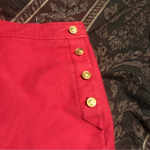 J CREW Postage Stamp Nautical Sailor Watermelon Mini Skirt Sz 8 - Picture 4 of 8